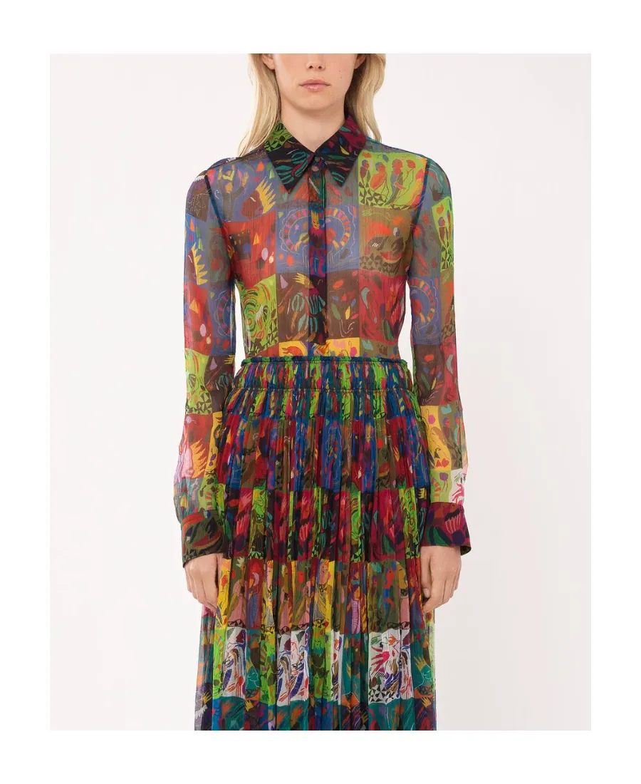 Graphic Print Long-Sleeved Shirt