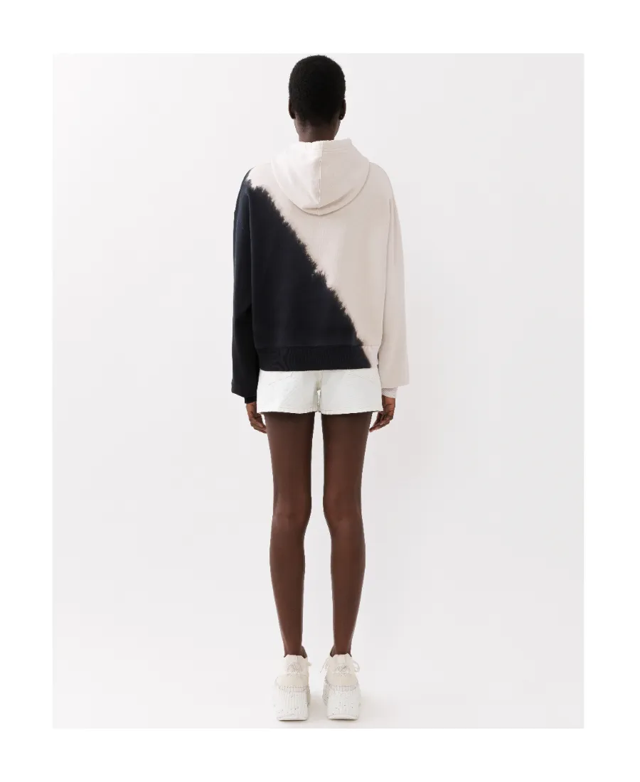 Dip-Dye Cotton-Fleece Hoodie