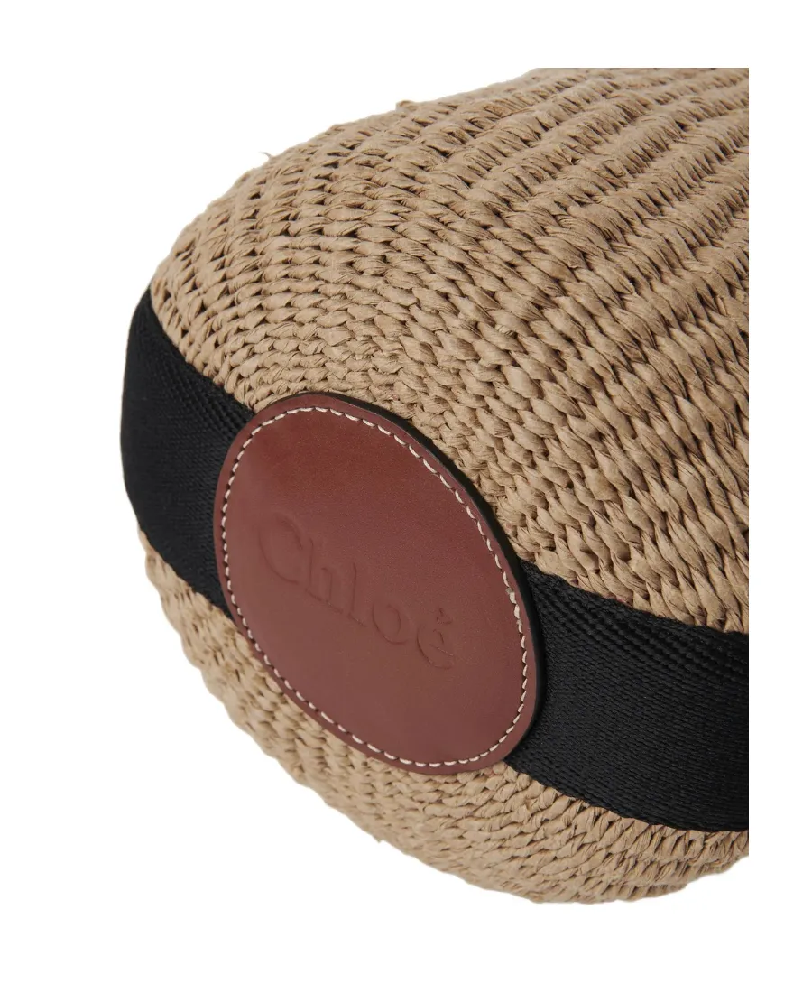 Woody Drawstring Small Basket Bag