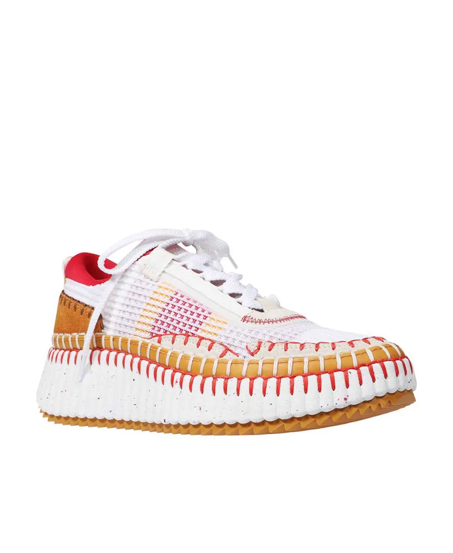 Round Head Laced Sneakers