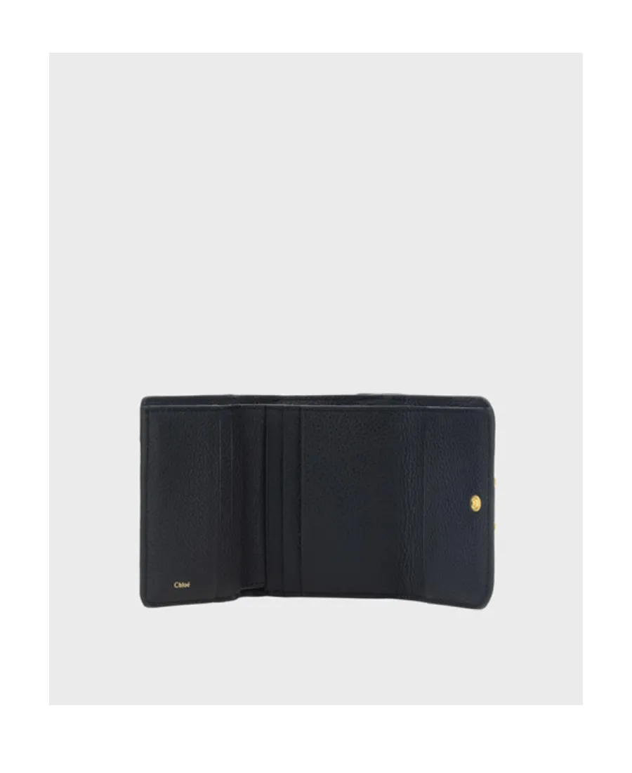 Logo Buckle Leather Wallet