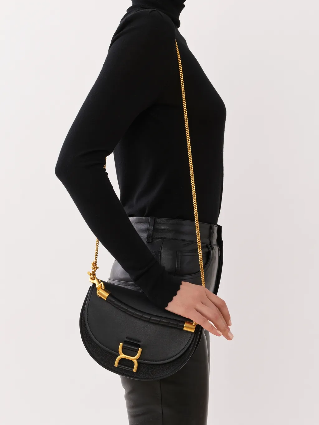 Marcie Chain Flap Hobo Bag