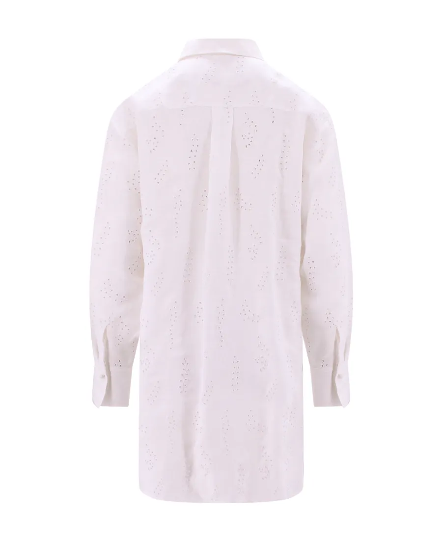Long-Sleeved Oversized Shirt