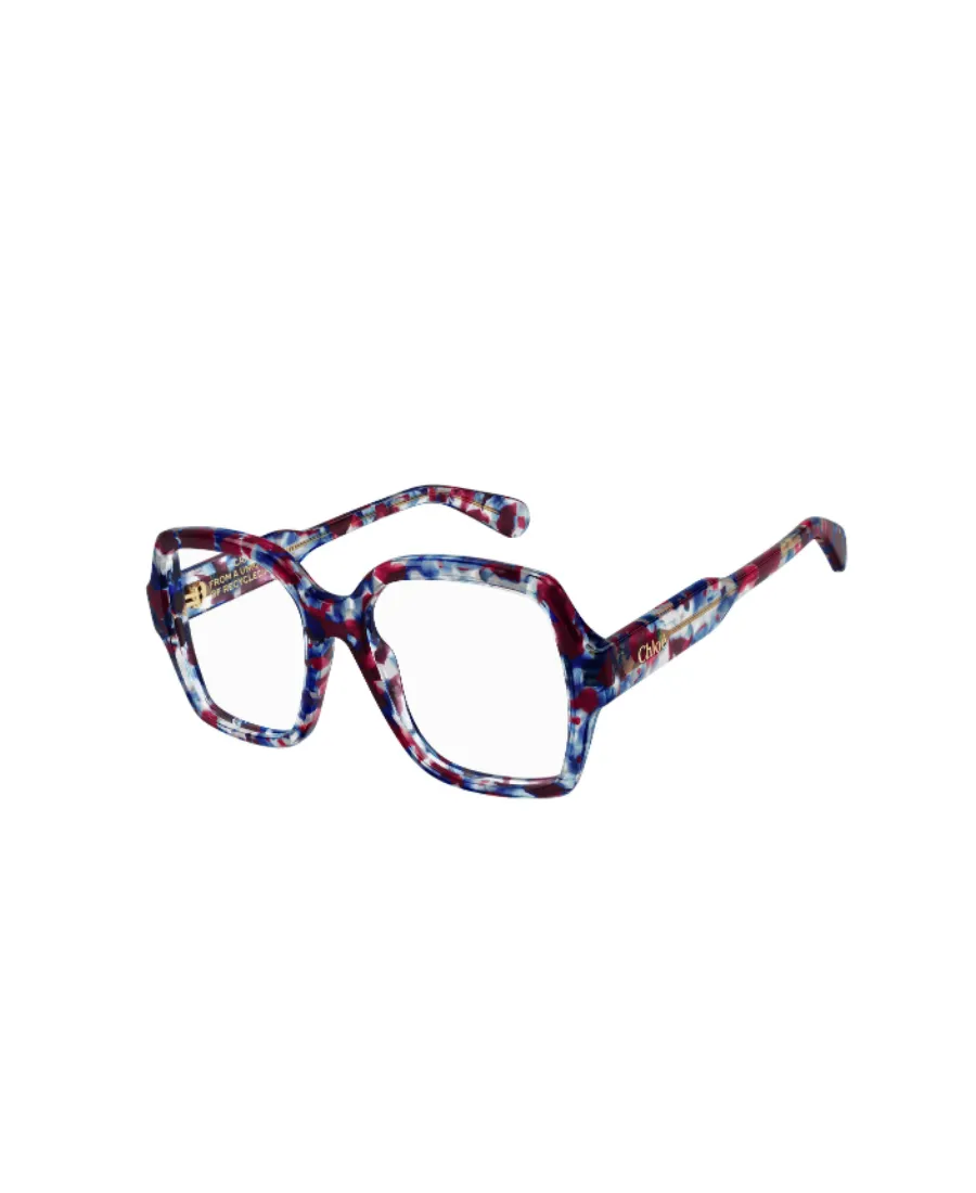 Logo-Lettering Square-Frame Glasses