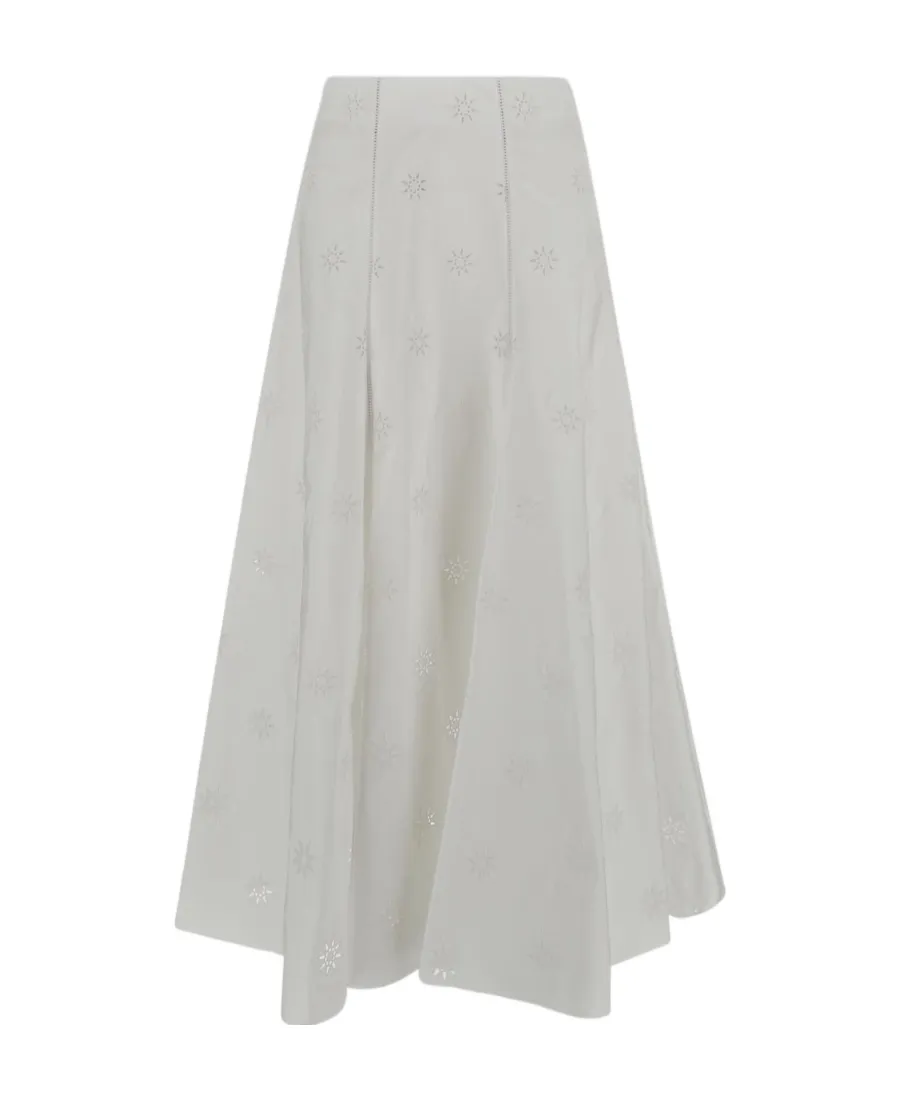 Flared Midi Skirt