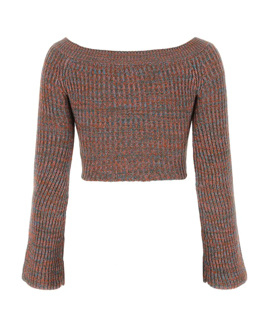Cropped Knit Jumper