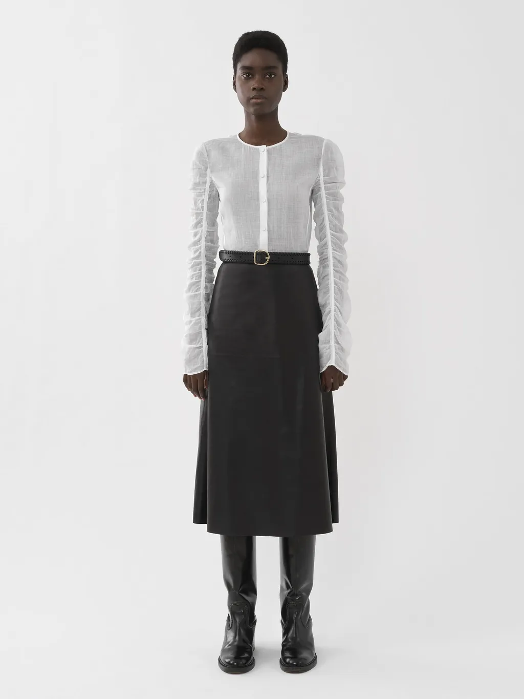 Collarless Shirt