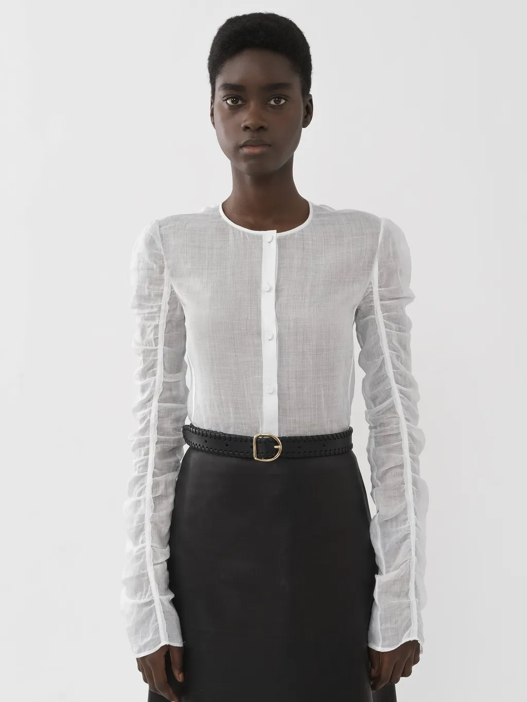 Collarless Shirt