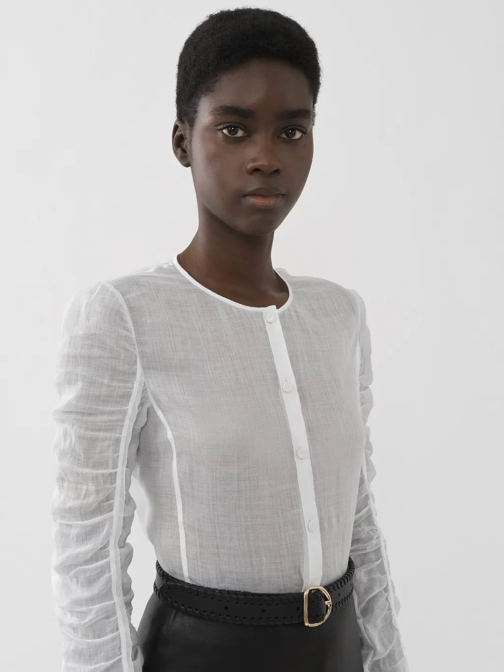 Collarless Shirt