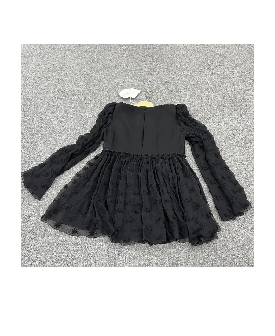 Embroidered Mini Dress