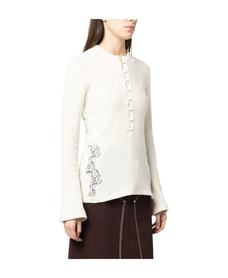 Flare Sleeved Knit Top