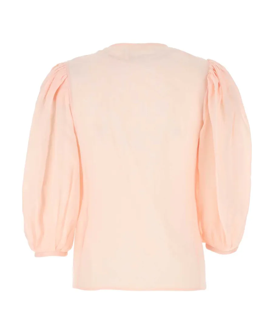 Puff-Sleeve Blouse