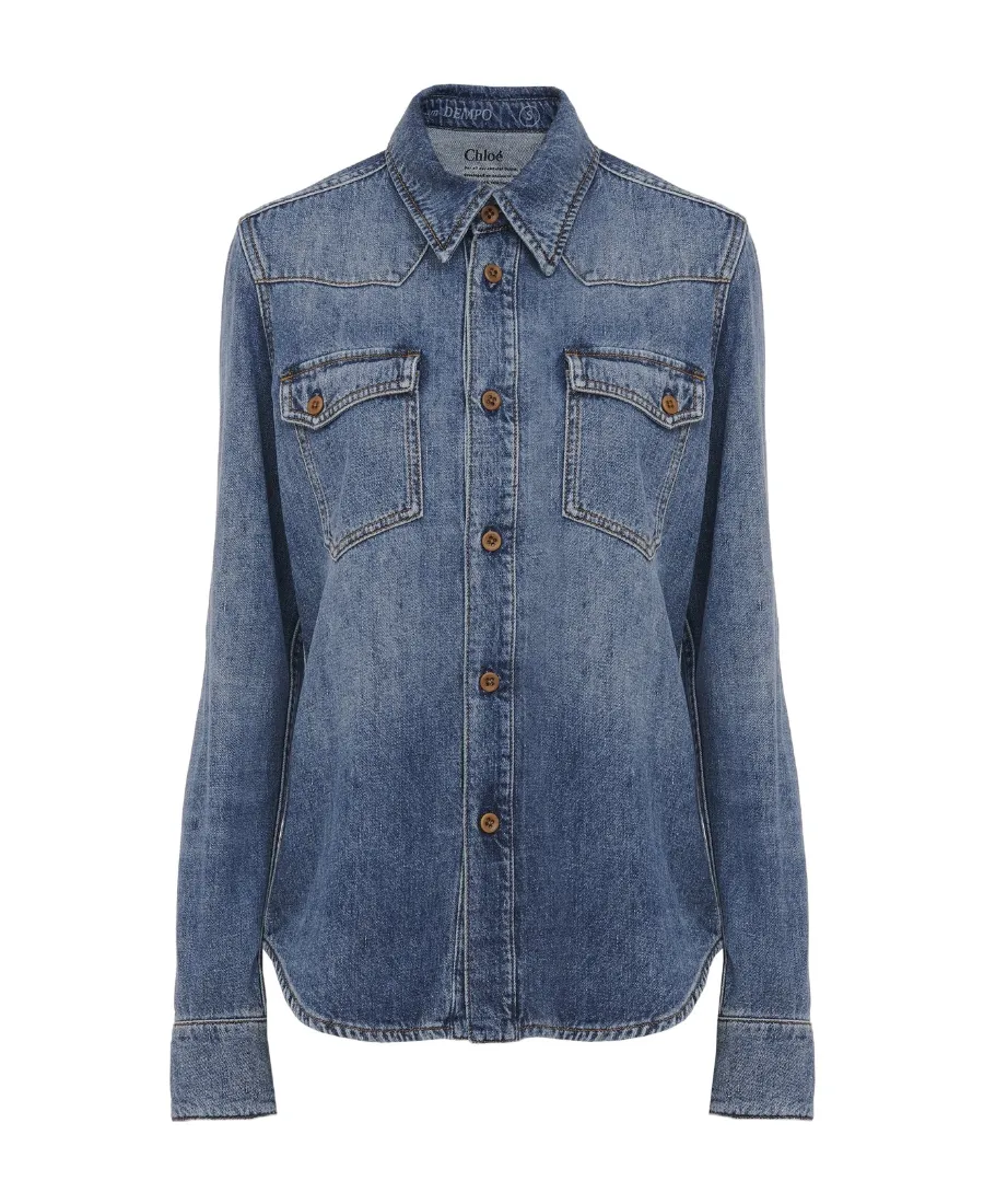 Dempo Long Sleeve Denim Shirt