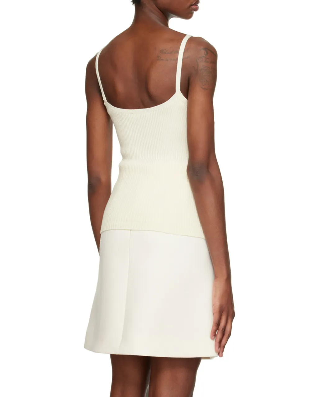 Fine-Ribbed Tank Top