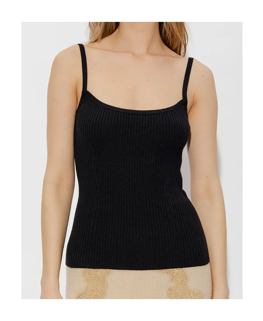 Ribbed Halter Vest