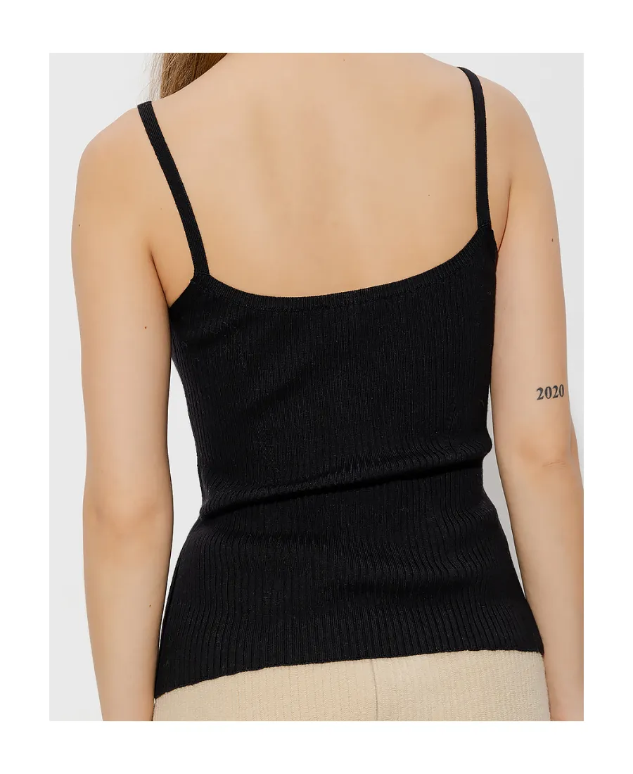 Ribbed Halter Vest