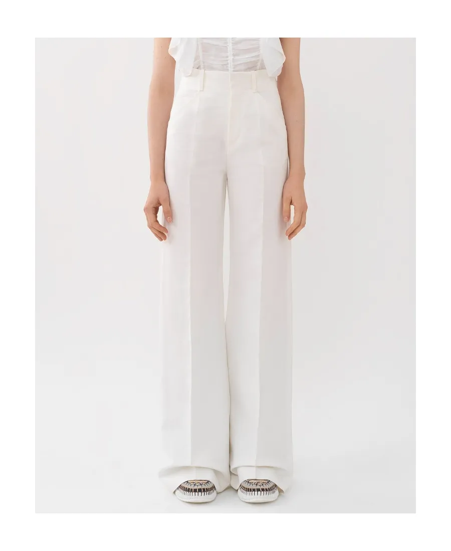 High-Waisted Wide Leg Trousers