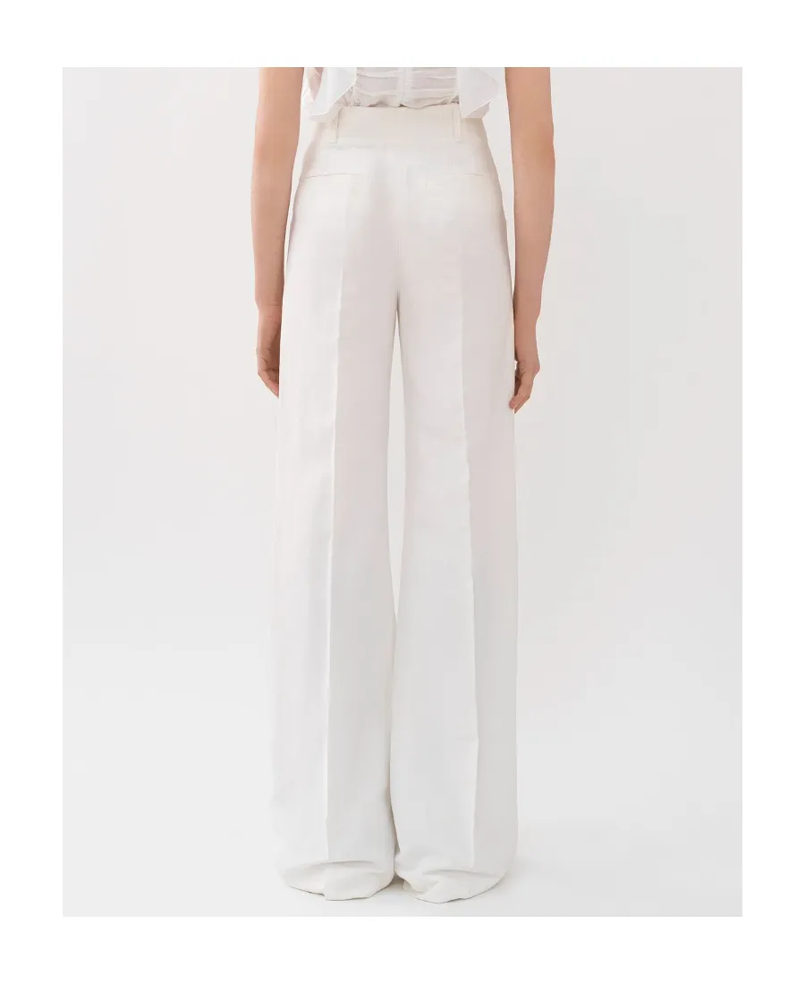 High-Waisted Wide Leg Trousers