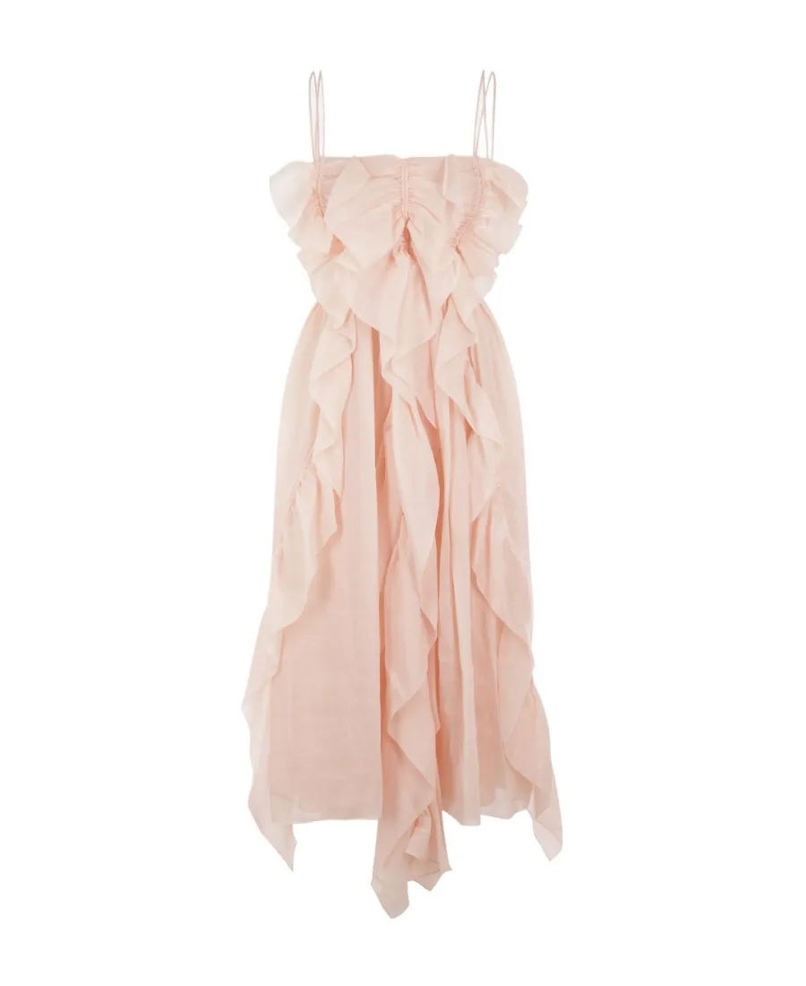 Ruffled Midi Dress