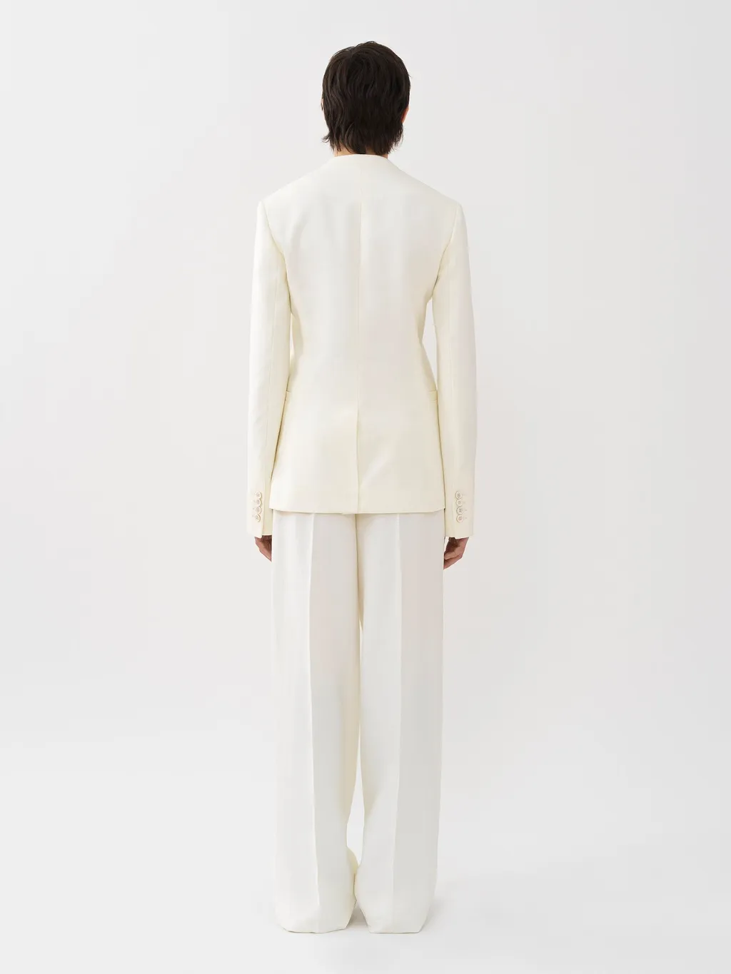 V-Neck Linen Blazer