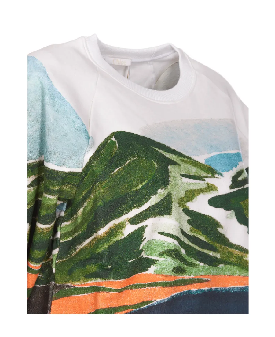 Printed Round-Neck Sweater
