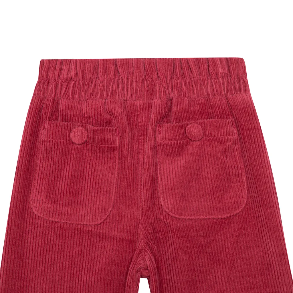 Corduroy Straight-Leg Trousers