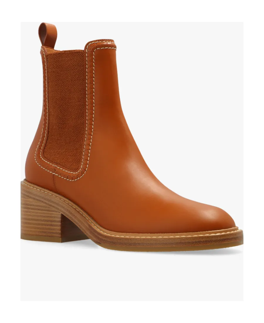 60Mm Leather-Stitched Chelsea Boots
