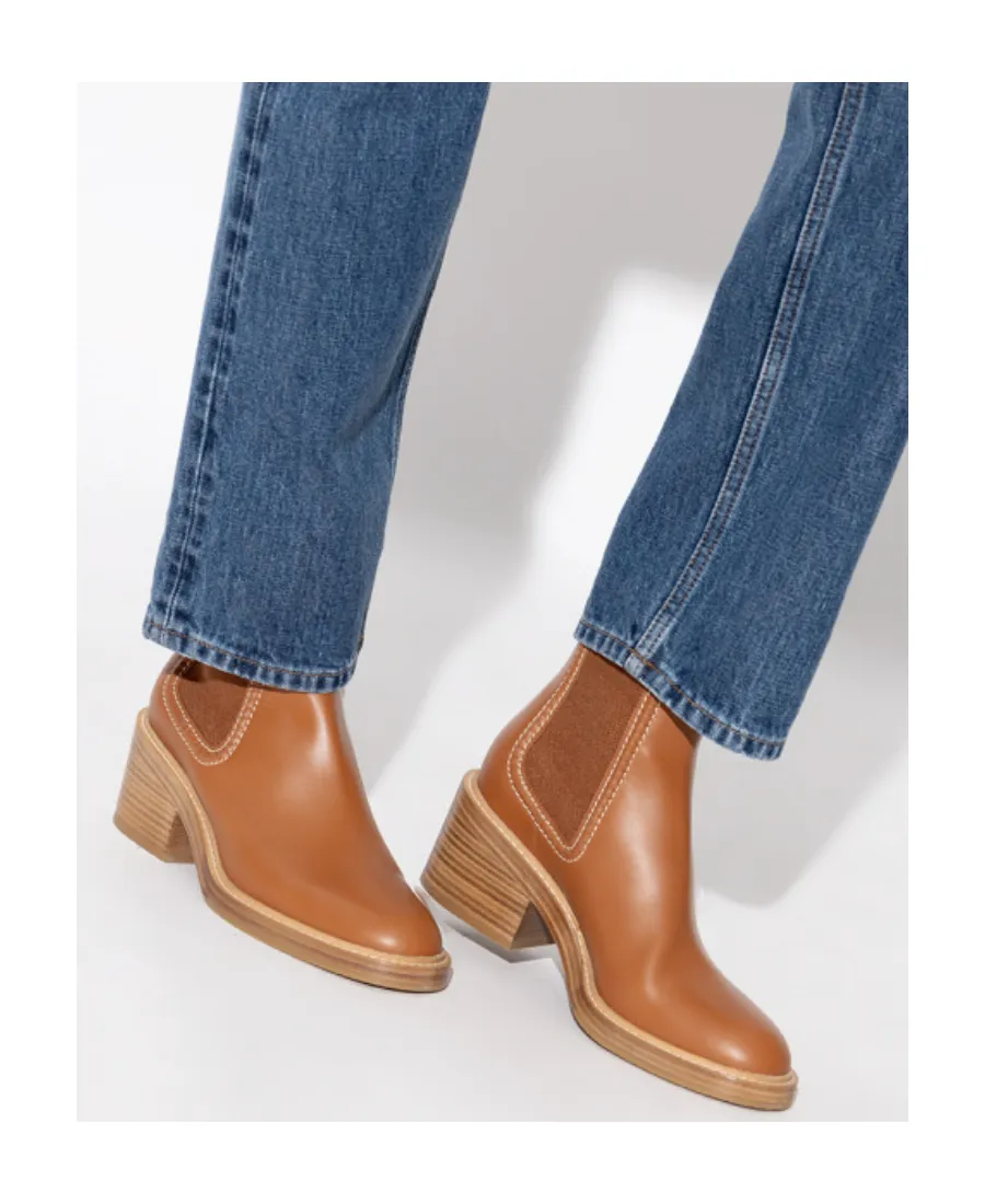 60Mm Leather-Stitched Chelsea Boots
