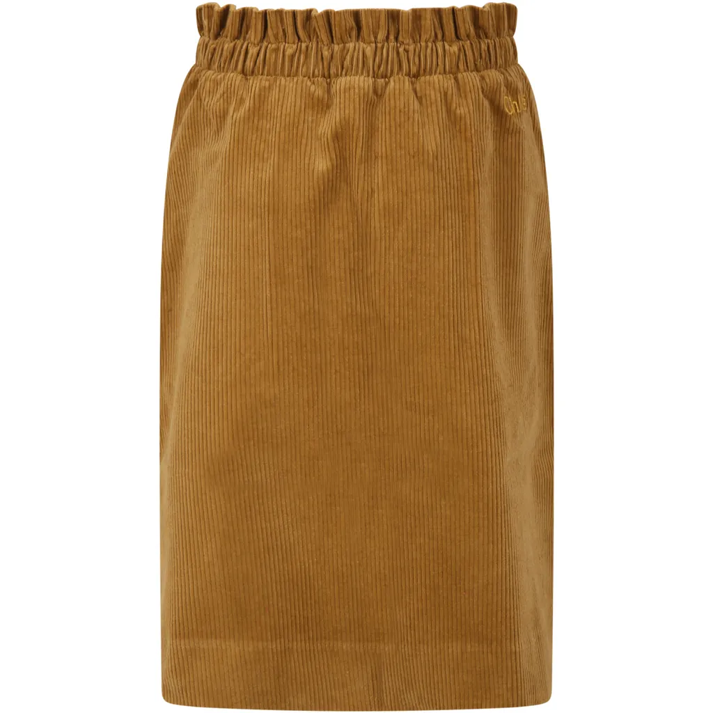High-Waisted Corduroy Skirt
