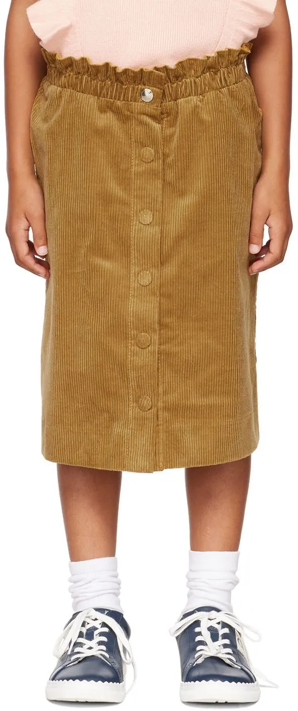 High-Waisted Corduroy Skirt