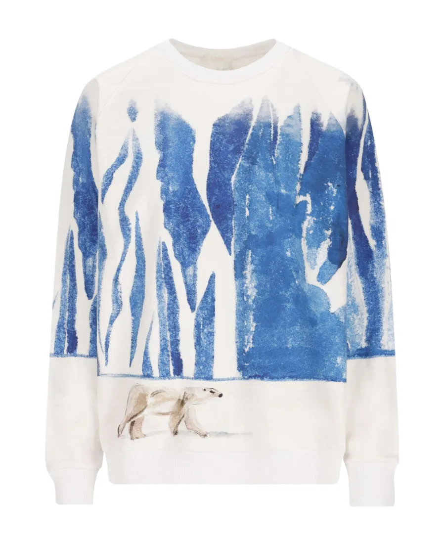 Graphic-Print Crew-Neck Sweatshirt