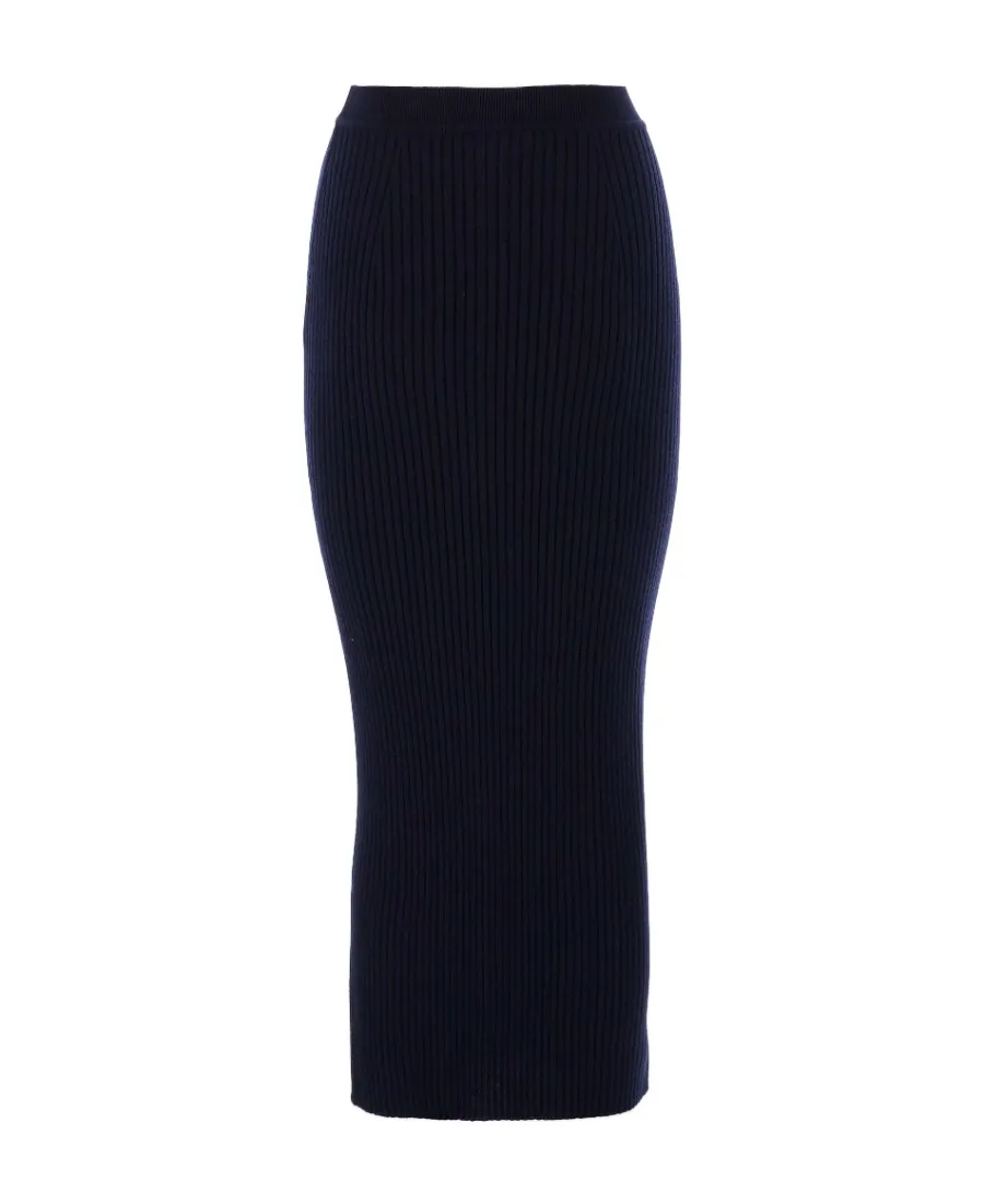 Wool Cashmere Knitted Skirt