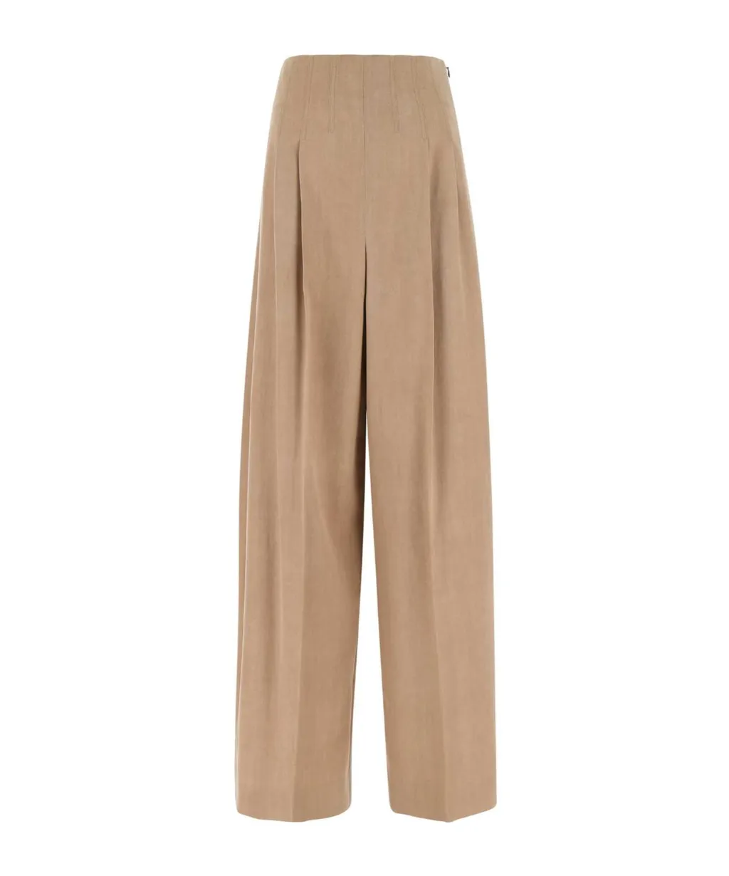 Side Zipped Wide-Leg Pants