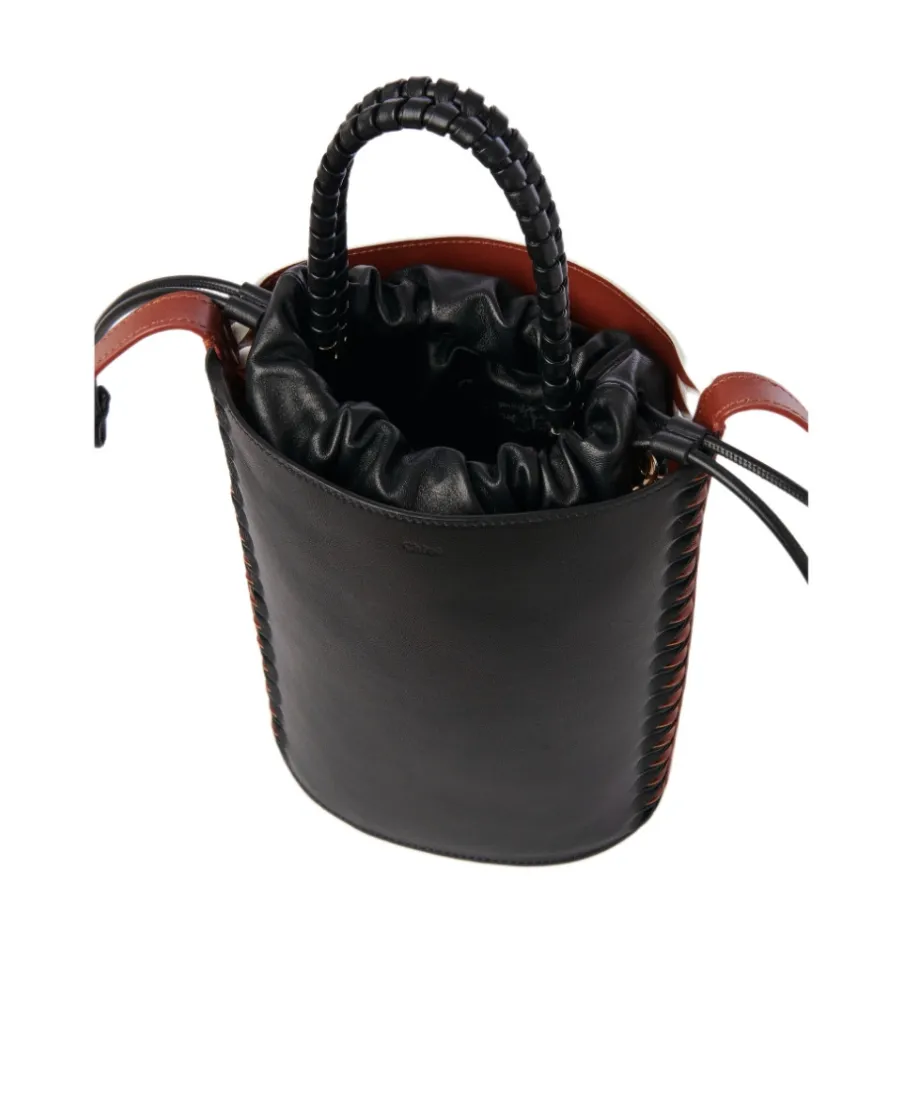 Colour-Block Bucket Shoulder Bag