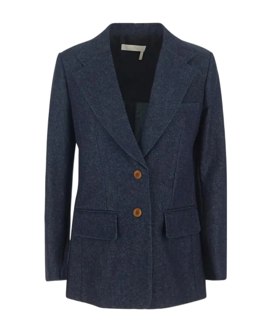 Single-Breasted Tailored Jacket