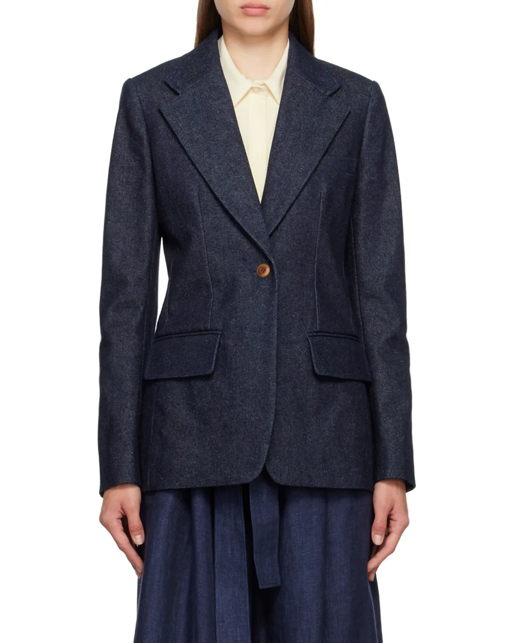 Single-Breasted Tailored Jacket