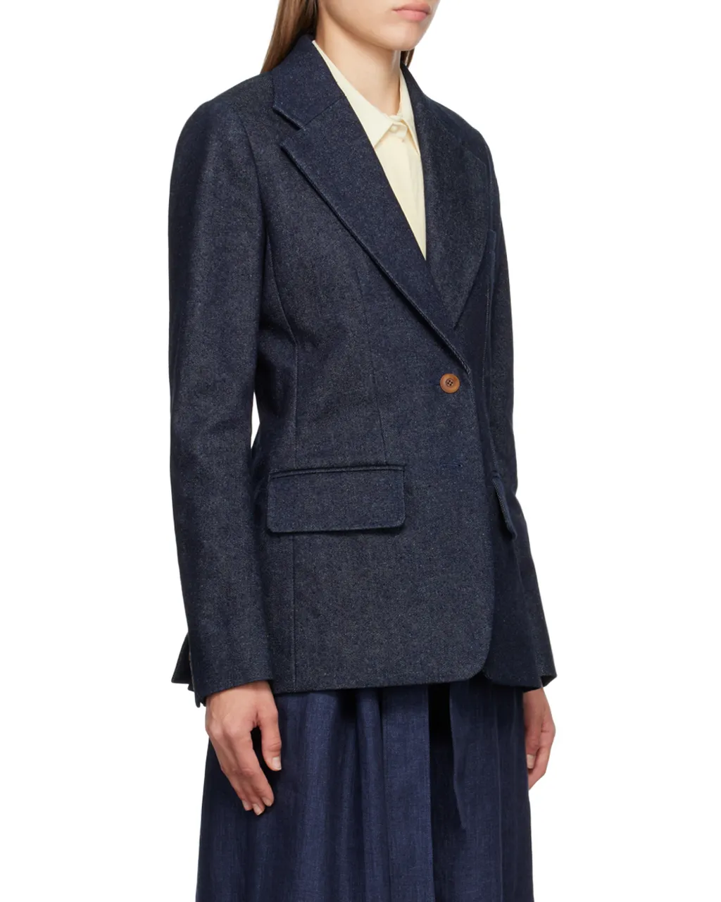 Single-Breasted Tailored Jacket