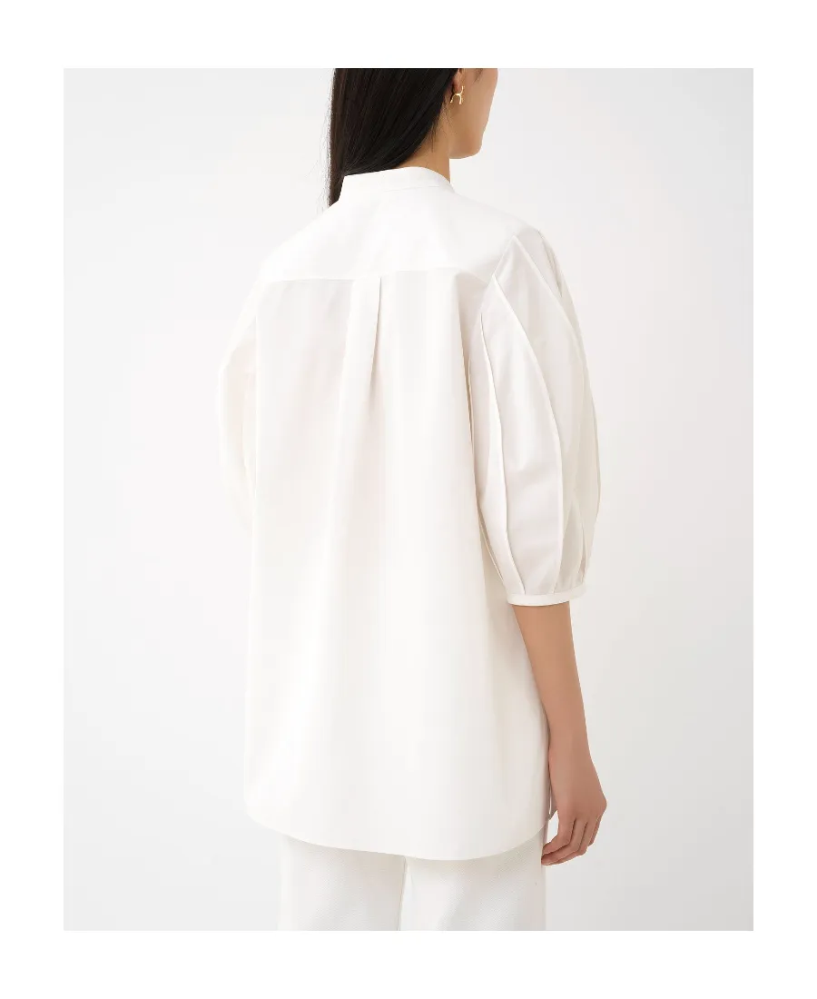 Tie-Detailed Tunic Shirt