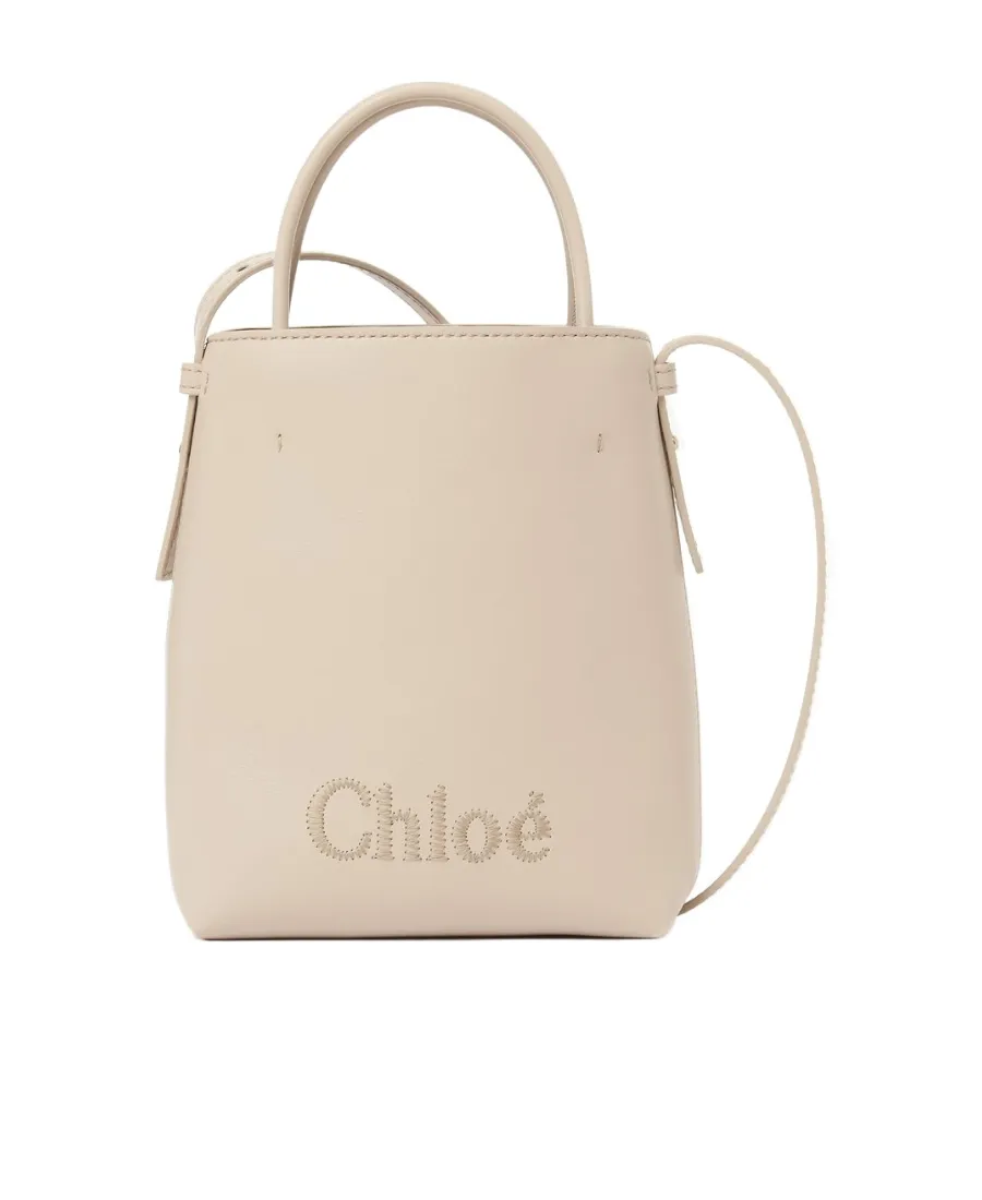Sense Logo Embroidered Micro Tote Bag