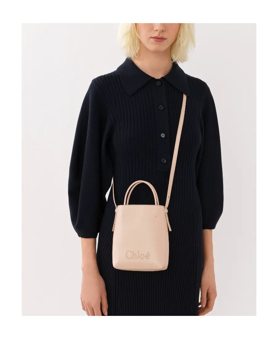 Sense Logo Embroidered Micro Tote Bag