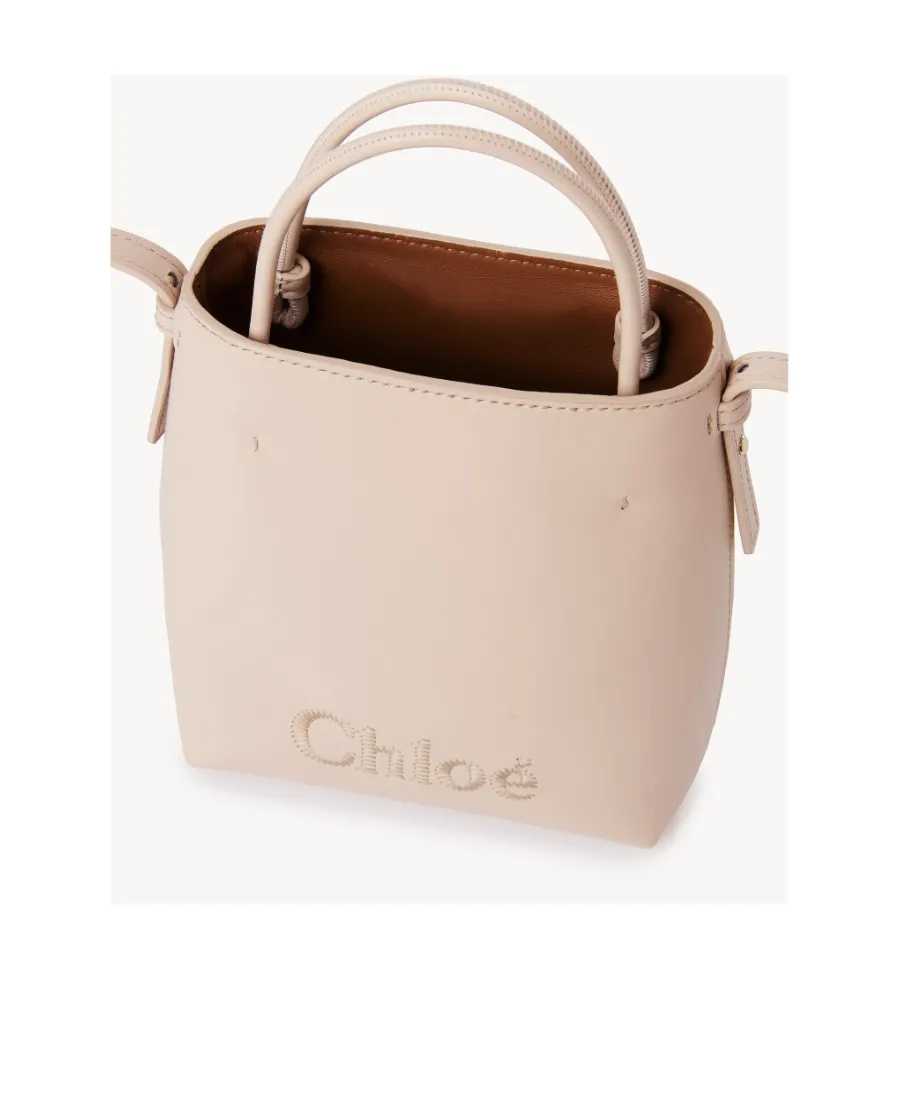 Sense Logo Embroidered Micro Tote Bag