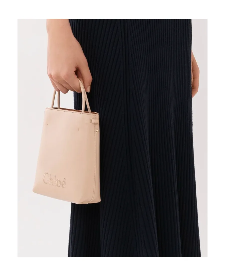 Sense Logo Embroidered Micro Tote Bag