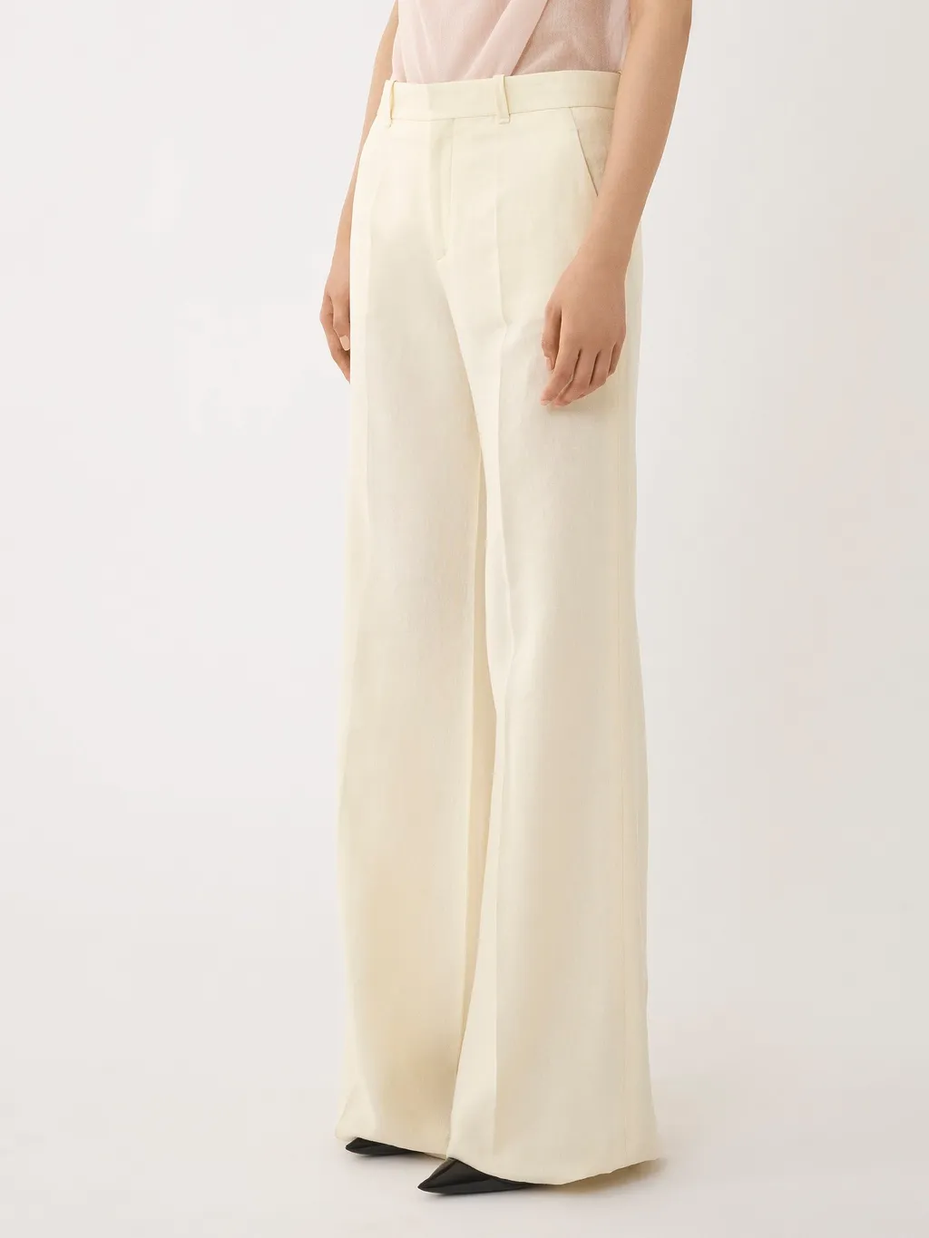 Wide-Leg Tailored Trousers