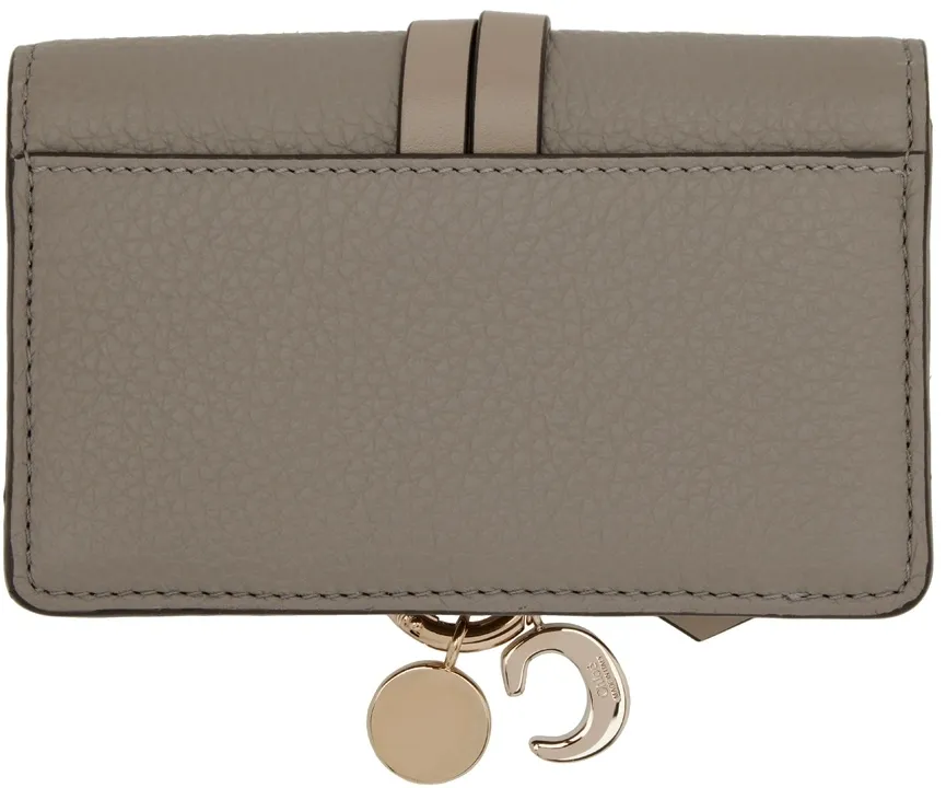 Logo-Charm Foldover Top Wallet