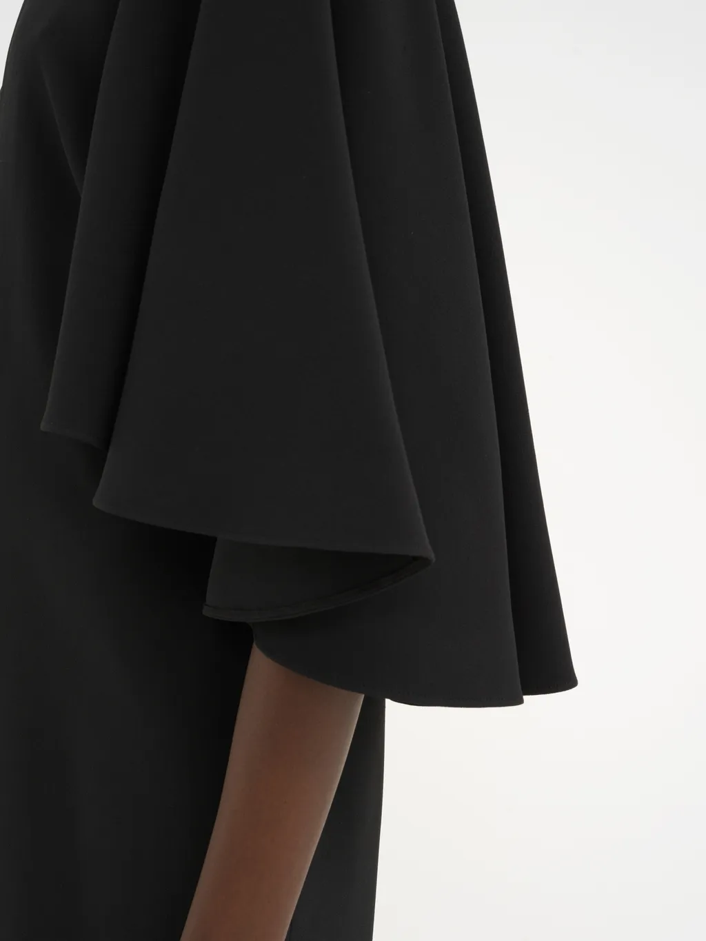 Cape Sleeves Mini Dress