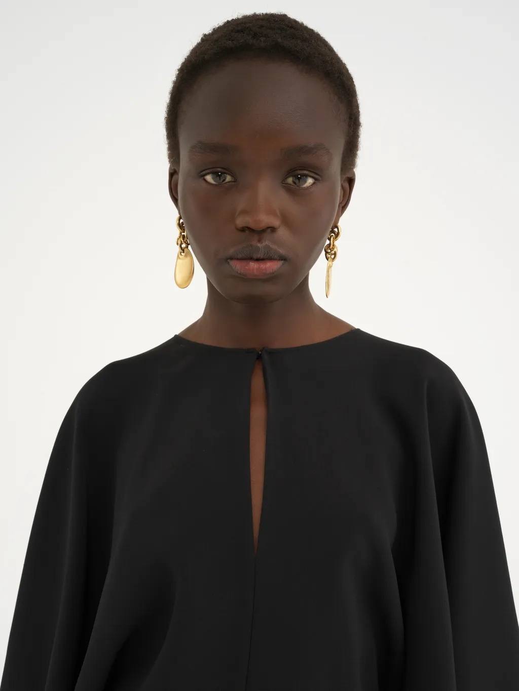 Cape Sleeves Mini Dress
