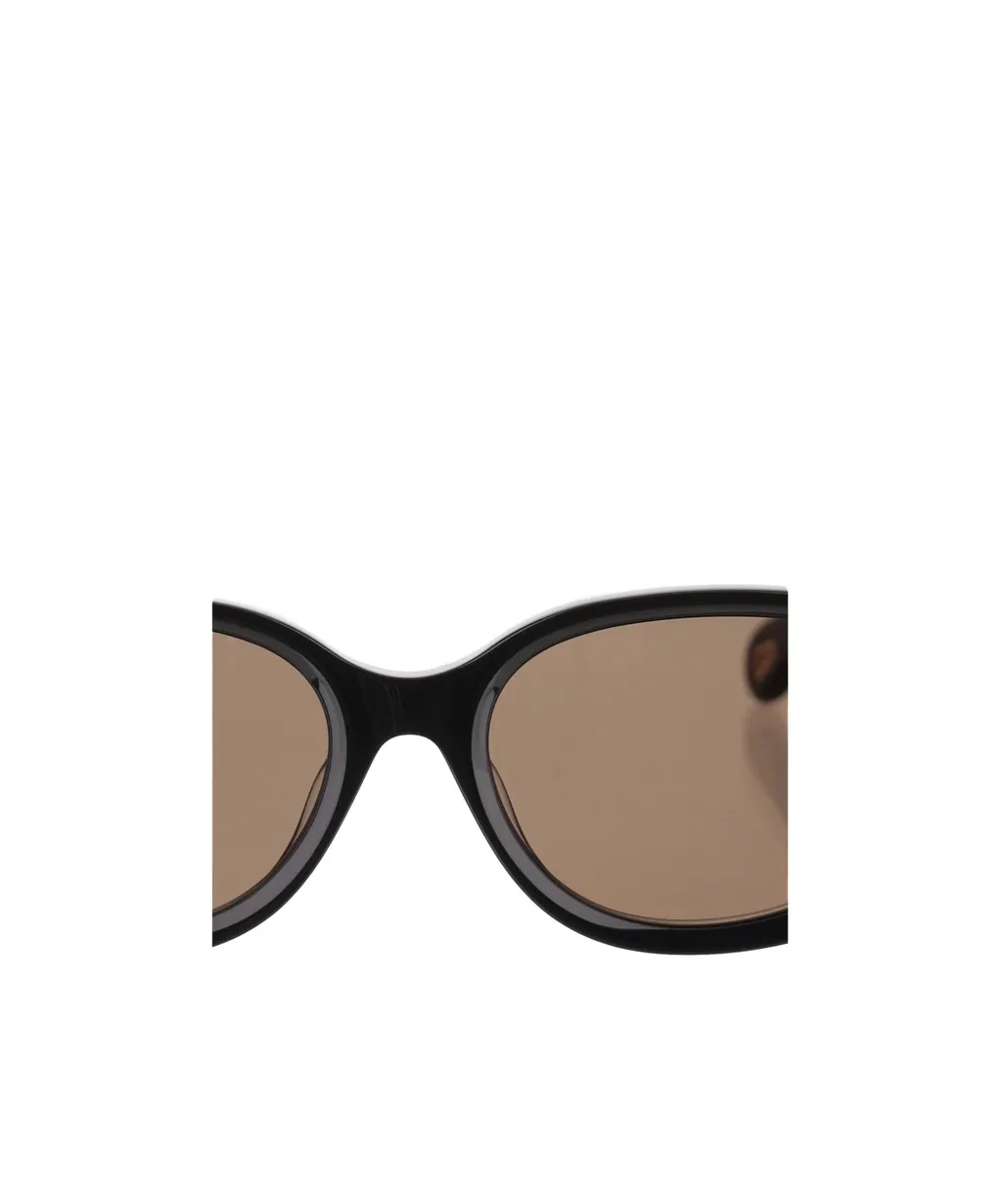 Oval-Frame Sunglasses