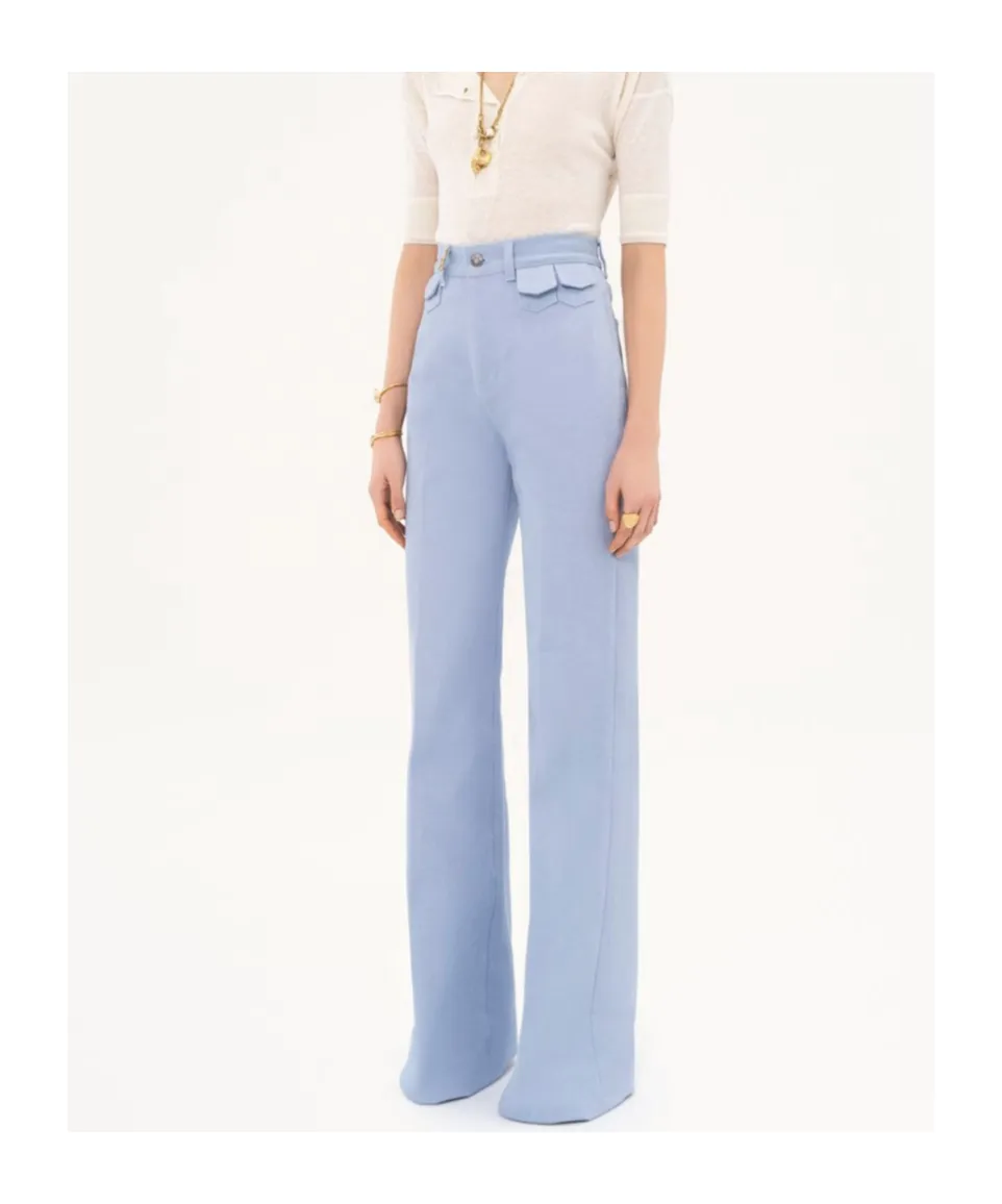 High-Waisted Flared Jeans