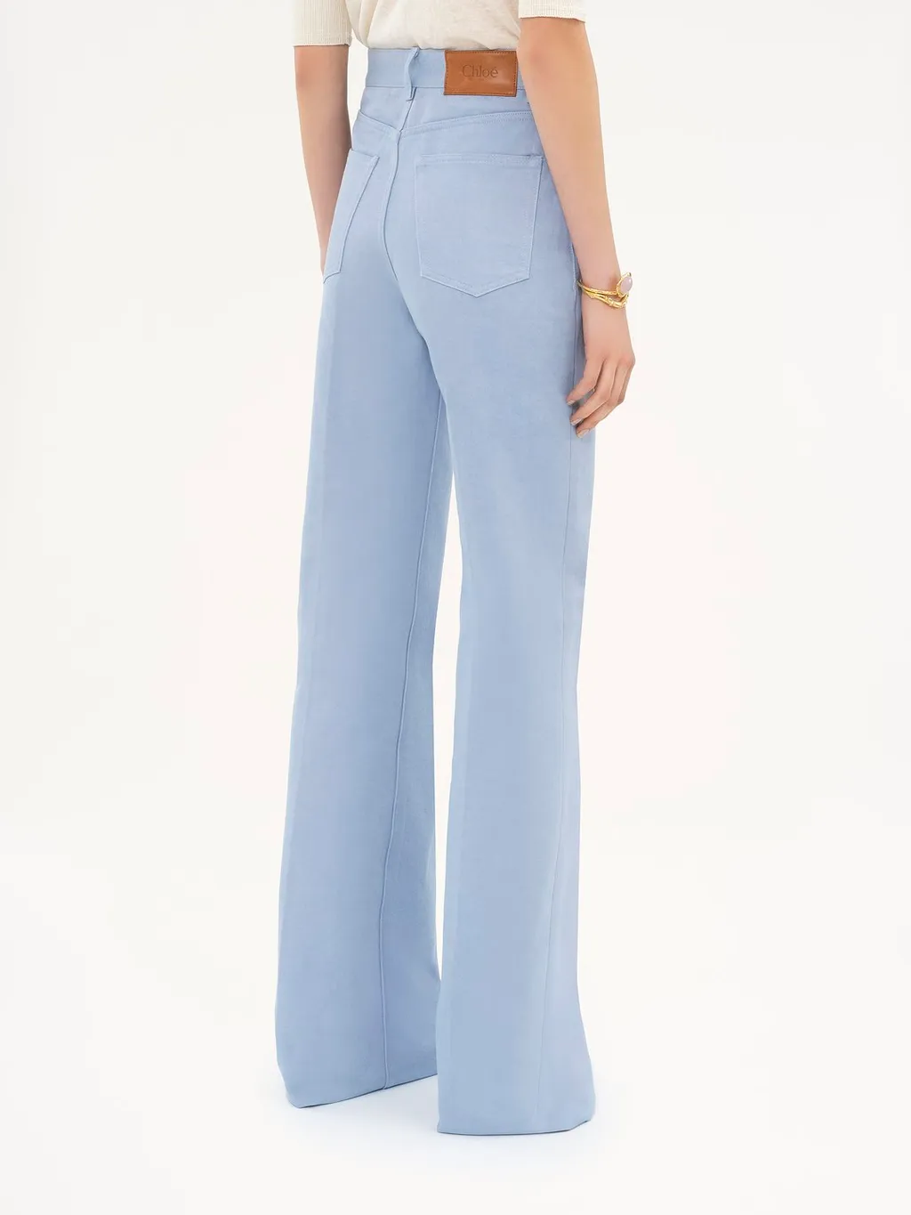 High-Waisted Flared Jeans