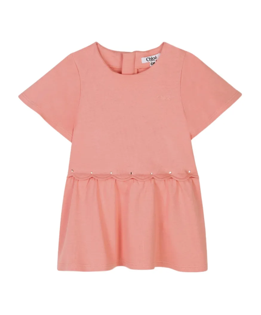 Embroidered Logo Cotton Dress